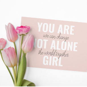 Du Bist Nicht Allein Mädchen Positive Motivationsz Magnetkarte