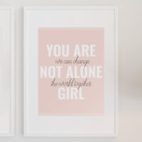 Du bist nicht allein Mädchen Positive Motivationsz