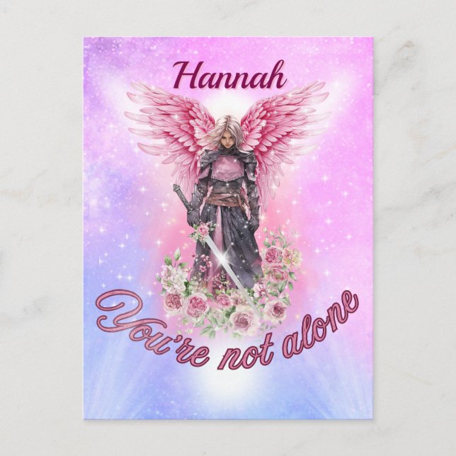Du bist nicht allein postkarte (Vorderseite)
