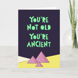 Du bist nicht alt, du bist alt. Funny Happy Birth Karte