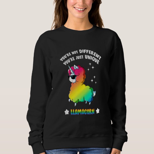 Du bist nicht anders, du bist einfach einzigartig  sweatshirt (Vorderseite)