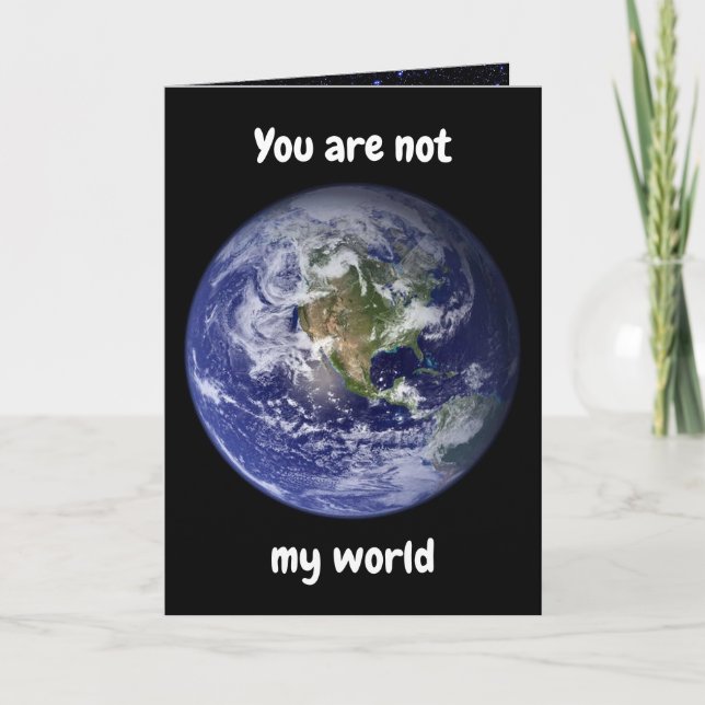Du bist nicht meine Welt. Karte (Vorderseite)