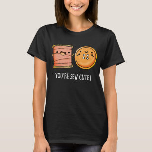 Du bist Niedlich Nähpuder Dark BG T-Shirt