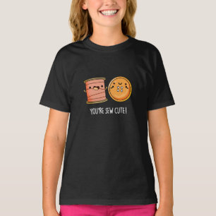 Du bist Niedlich Nähpuder Dark BG T-Shirt