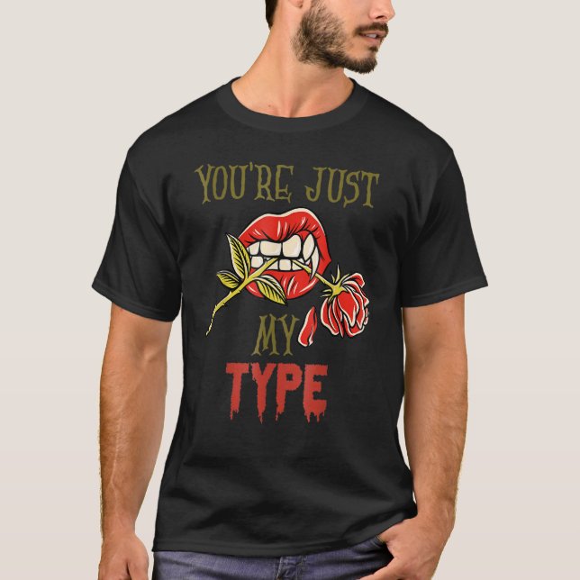 Du bist nur mein Vampirtag Valentinstag T-Shirt (Vorderseite)