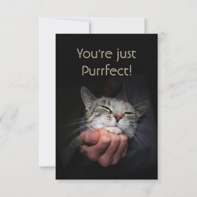 Du bist nur Purfect Karte (Vorderseite)