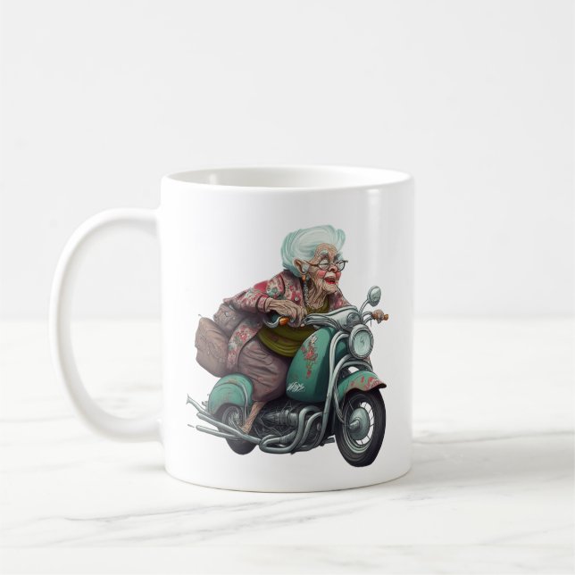 Du bist nur so alt, wie du dich von der sonnigen A Kaffeetasse (Links)