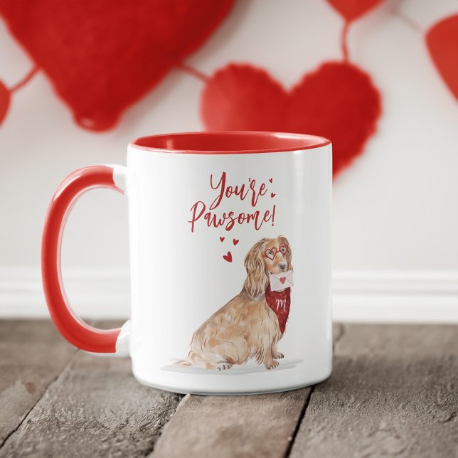 Du bist Pawsome Cocker Spaniel Valentines Tasse (You're Pawsome Cocker Spaniel Valentines Mug)