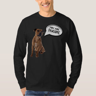 Du bist pawsome Pitbull T-Shirt