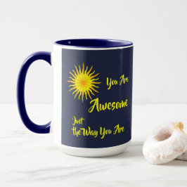 "Du bist Phantastisch", hellgelbe Sonne Tasse