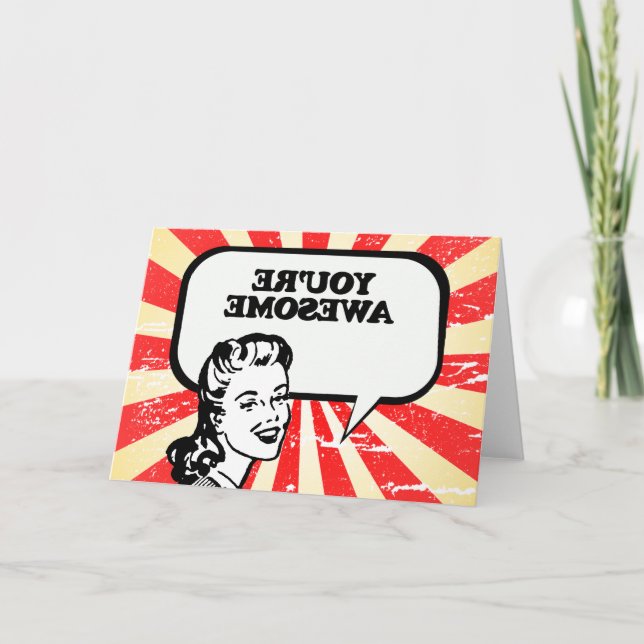 DU BIST PHANTASTISCH KARTE (Vorderseite)