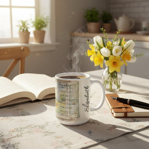 Du bist: Schön, Schriften personalisiert Kaffeetasse