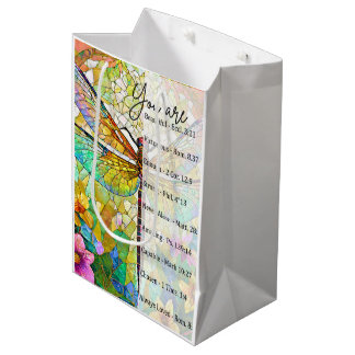 Du bist schön...verkleidete Glasslibelle Mittlere Geschenktüte