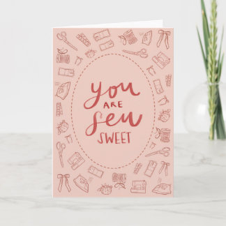 Du bist Sew Sweet Valentines Karte
