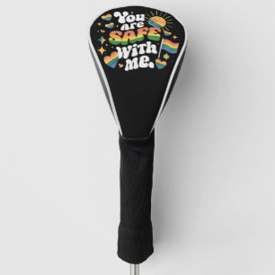 Du bist sicher bei mir LGBT Regenbogen Schwul Golf Headcover