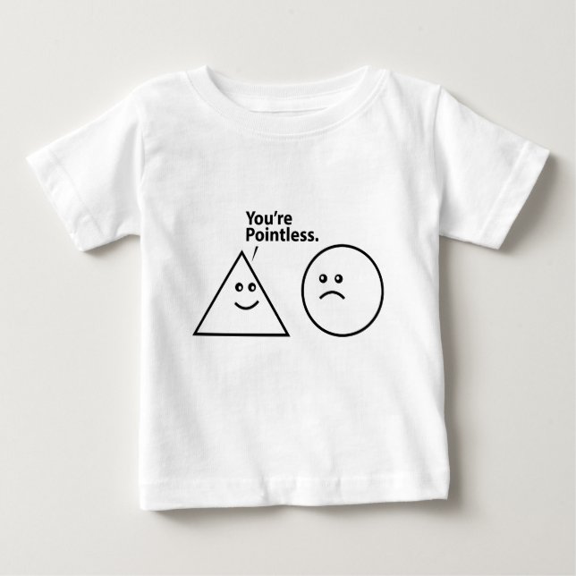 Du bist sinnlos baby t-shirt (Vorderseite)