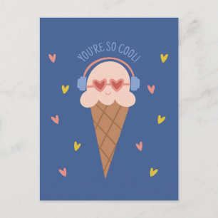 Du bist so cool Eis Valentinstag Karte