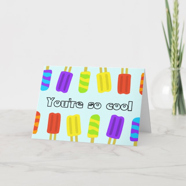 Du bist so Coole Karte (Vorderseite)