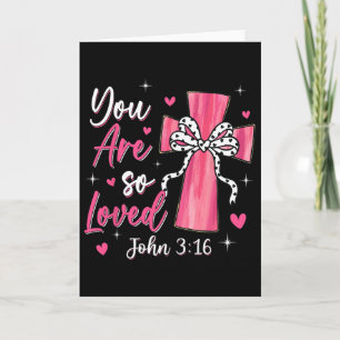 Du bist so geliebt Christlicher Valentinstag Glaub Karte