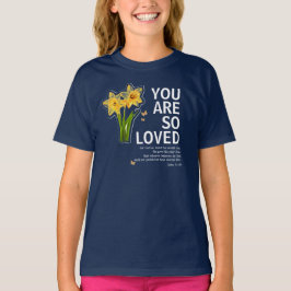 Du bist so geliebt Floral Christian T-Shirt