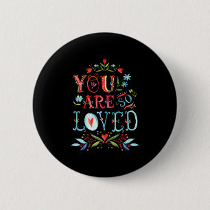Du bist so geliebt Motivationszitat Button