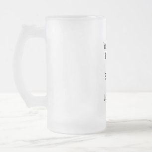 Du bist so hell wie eine verbrannte Glühbirne Mattglas Bierglas