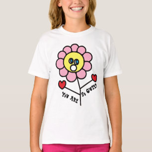Du bist so niedlich Adorable Child Blume Zeichnend T-Shirt