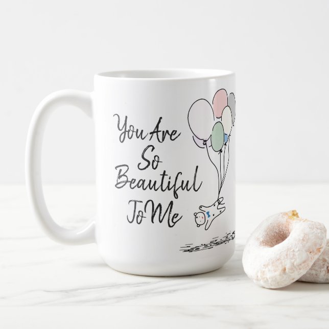 Du bist so schön für mich kaffeetasse (Mit Donut)