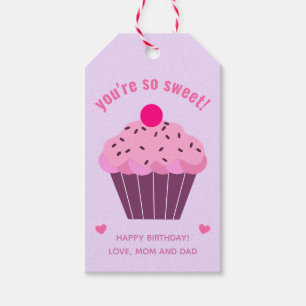 Du bist so süß - Niedlicher Cupcake Kids' Geburtst Geschenkanhänger