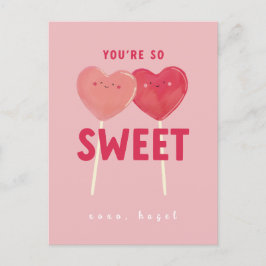 Du bist so süße Kinder Klasse Valentine Postkarte
