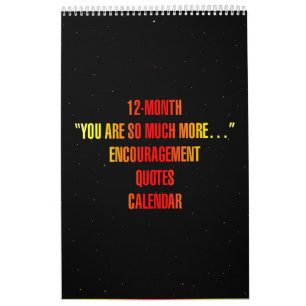 "Du bist so viel mehr..." Ermutigungszitate Kalender
