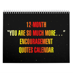 "Du bist so viel mehr..." Ermutigungszitate Kalender