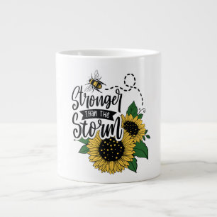 Du bist stärker als dieser Sturm. Jumbo-Tasse