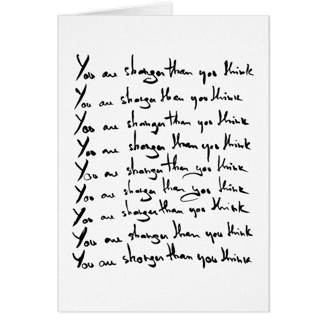 Du bist STÄRKER, als du denkst! (Vorne)