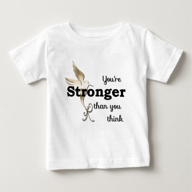 Du bist stärker als du denkst baby t-shirt (Vorderseite)