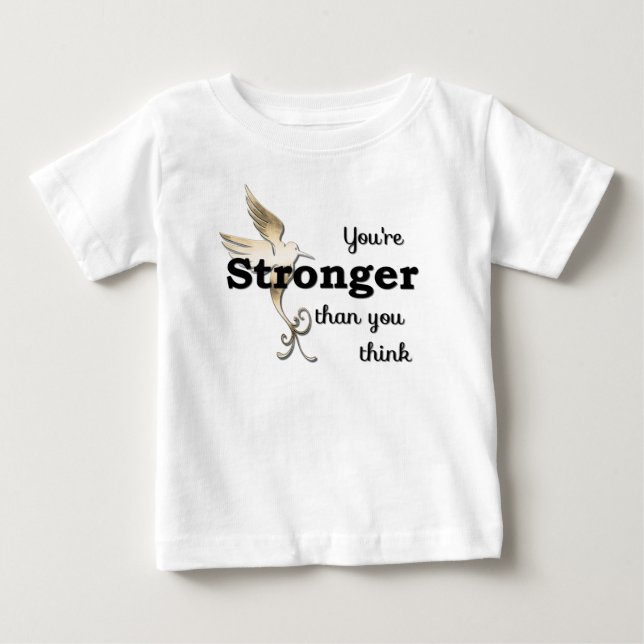 Du bist stärker als du denkst baby t-shirt (Vorderseite)