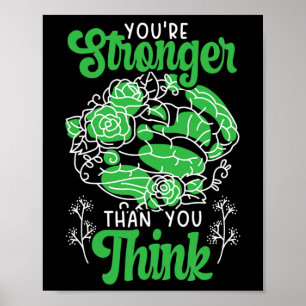 Du bist stärker als du denkst, dass Mental Health  Poster
