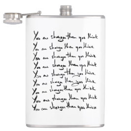 Du bist STÄRKER, als du denkst! Flachmann