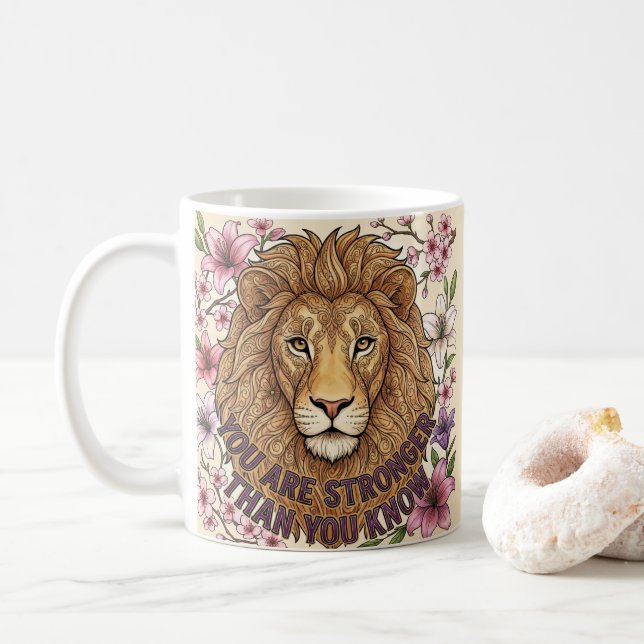 Du bist stärker als du denkst Tasse (Mit Donut)