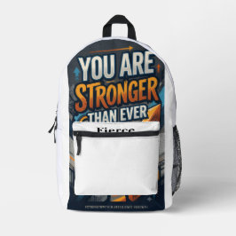 Du bist stärker als je zuvor bedruckter rucksack