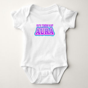 "Du bist Stehend in My Aura" Funny Yoga Mama Gesch Baby Strampler
