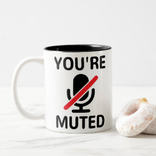 Du bist stumm, du bist verwirrt zweifarbige tasse