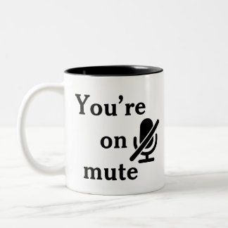 „Du bist stumm“-Firmen-Schulung-Geschenktasse Zweifarbige Tasse