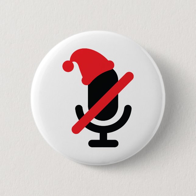 Du bist stumm. Mikrofon Urlaub. Button (Vorderseite)