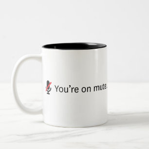 Du bist stumm. zweifarbige tasse
