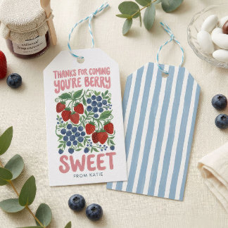 Du bist süße Beeren-Baby-Party-Geschenkanhänger |  Geschenkanhänger