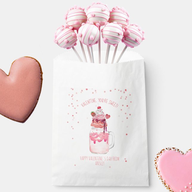 Du bist süße Valentine Candy Liebe Milkshake Geschenktütchen (Von Creator hochgeladen)
