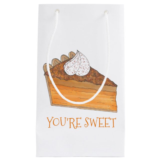 Du bist Sweet Potato Pie Slice Weihnachtsessen Sou Kleine Geschenktüte (Vorderseite)