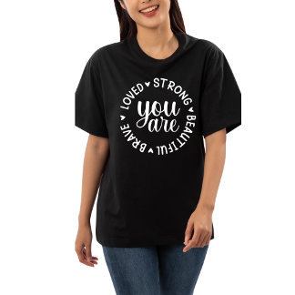 Du bist tapfer geliebt Strong Schöner T - Shirt