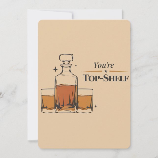 Du bist Top Shelf Funny Old Mohioned Vater Geburts Einladung (Vorderseite)